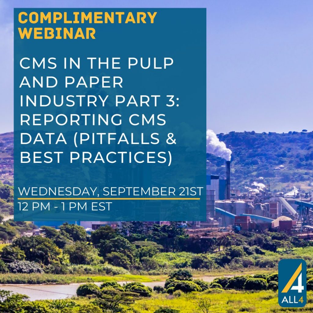 Webinar CMS in the Pulp and Paper Industry Reporting CMS Data